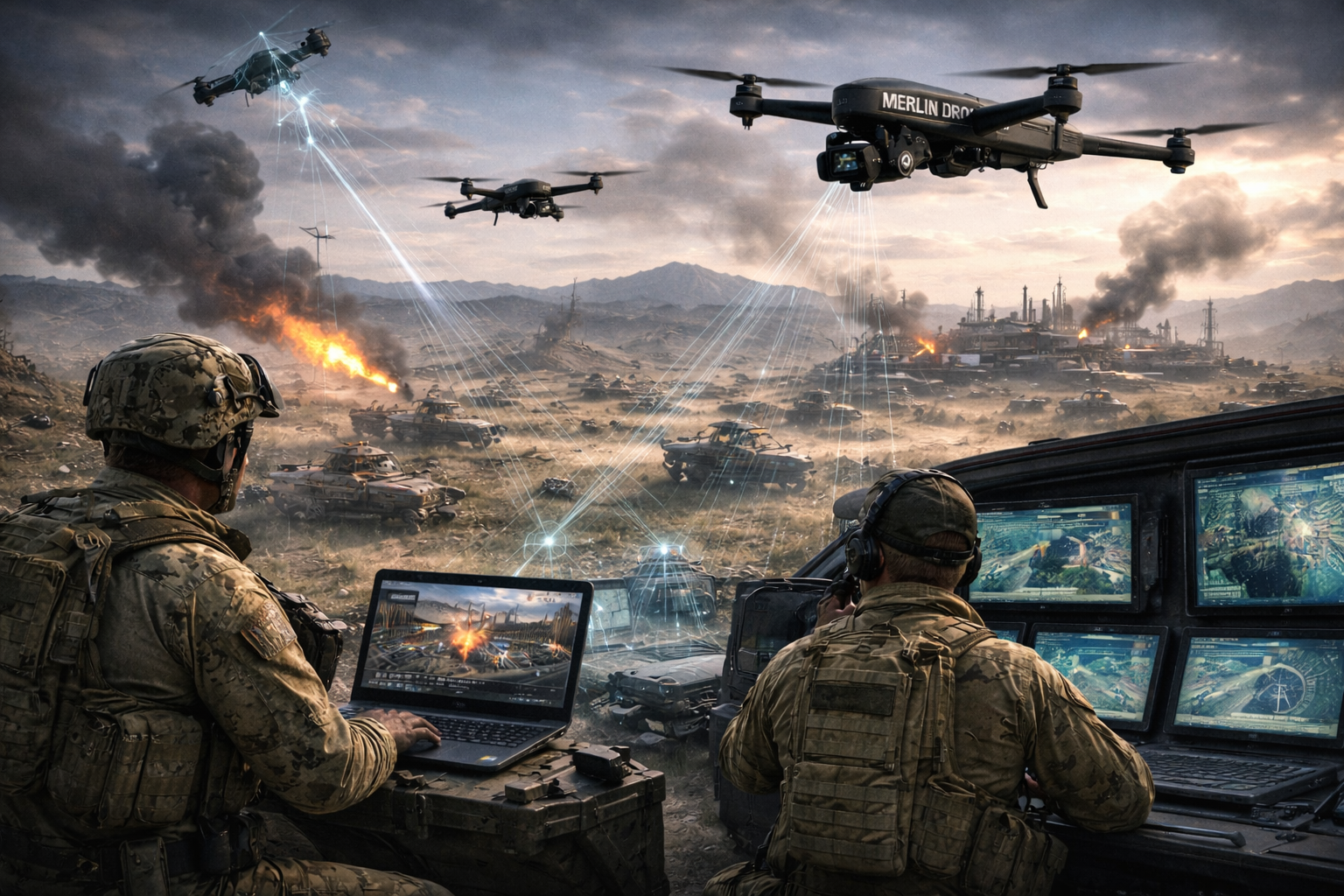 Military and defense drone operations